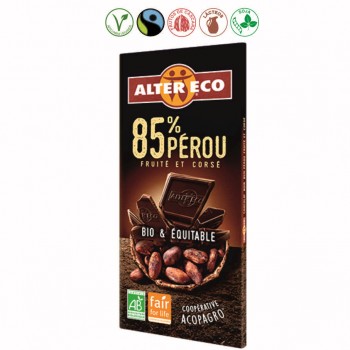 CHOCOLATE NEGRO 85% PERU...